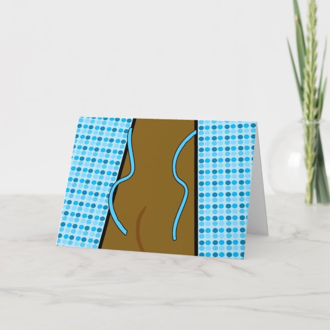 Funny Thank You for Hospital Visit, Untied Gown (Front)