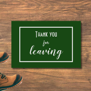 Funny "Thank You For Leaving" Introvert Antisocial Doormat