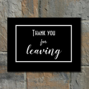 Funny "Thank You For Leaving" Introvert Antisocial Doormat