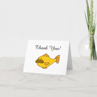 Funny Thank You, Ted Goldfish  You Card