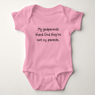 Funny Thankful godparents T-Shirt Baby Bodysuit