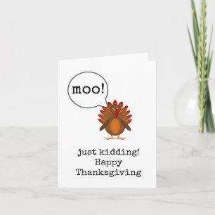 Funny Thanksgiving Card, Sarcastic, Humor Card