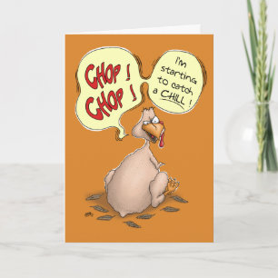 Funny Thanksgiving Cards: Chop-Chop Holiday Card