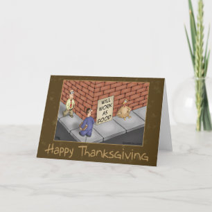 Funny Thanksgiving Cards: It’s a Turkey Economy Holiday Card