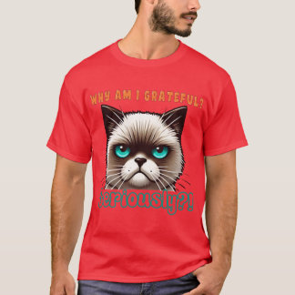 Funny Thanksgiving Cat T-Shirt