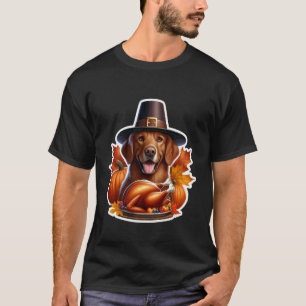 Funny Thanksgiving Chesapeake Bay Retriever Dog Ow T-Shirt