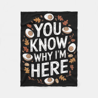 Funny Thanksgiving Deviled Egg Lovers You Know Why Fleece Blanket
