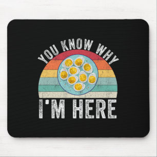 Funny Thanksgiving Deviled Eggs You Know Why I'm H Mouse Mat