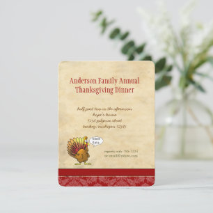 Funny Thanksgiving Dinner Invitation