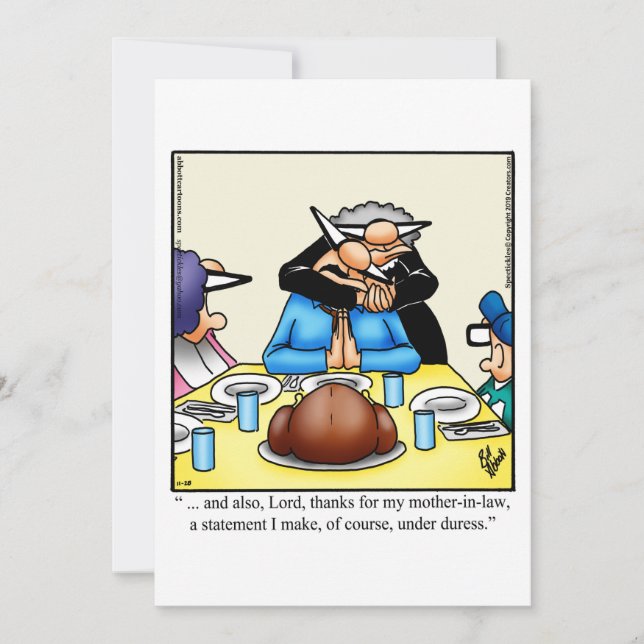 Funny Thanksgiving Dinner Invitation (Front)