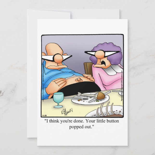 Funny Thanksgiving Dinner Invitations (Front)