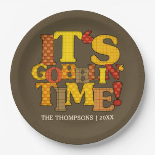 Funny Thanksgiving Dinner Paper Plate