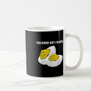Funny Thanksgiving Dinner You Know Why Im Here Dev Coffee Mug