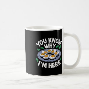 Funny Thanksgiving Dinner You Know Why Im Here Ret Coffee Mug