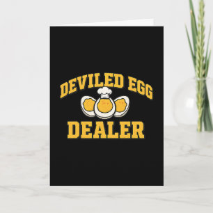 Funny Thanksgiving Fathers Day Retro Deviled Egg D Card