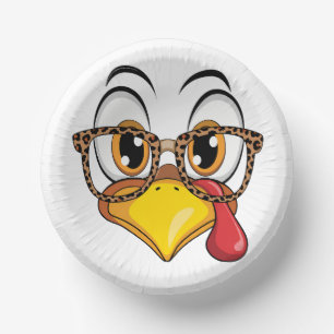 Funny Thanksgiving Flair Paper Plate