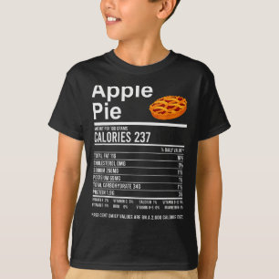 Funny Thanksgiving Food Apparel, E Nutrition Facts T-Shirt