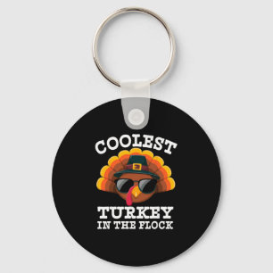 Funny Thanksgiving For Boys Kids Coolest Turkey In Key Ring