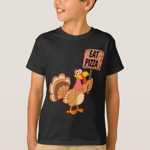 Funny Thanksgiving Gift Holiday Turkey Eat Pizza G T-Shirt