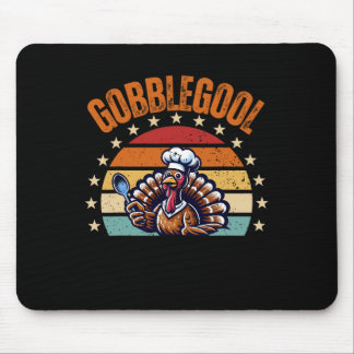 Funny Thanksgiving Gobblegool Turkey Design Unique Mouse Mat