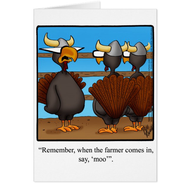 Funny Thanksgiving Greeting Card (Front)
