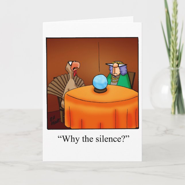 Funny Thanksgiving Greeting Card "Spectickles" (Front)