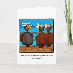 Funny Thanksgiving Greeting Card "Spectickles"