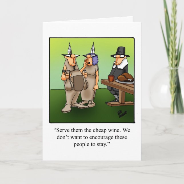 Funny Thanksgiving Greeting Card "Spectickles" (Front)