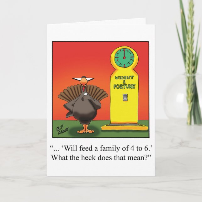 Funny Thanksgiving Greeting Card "Spectickles" (Front)
