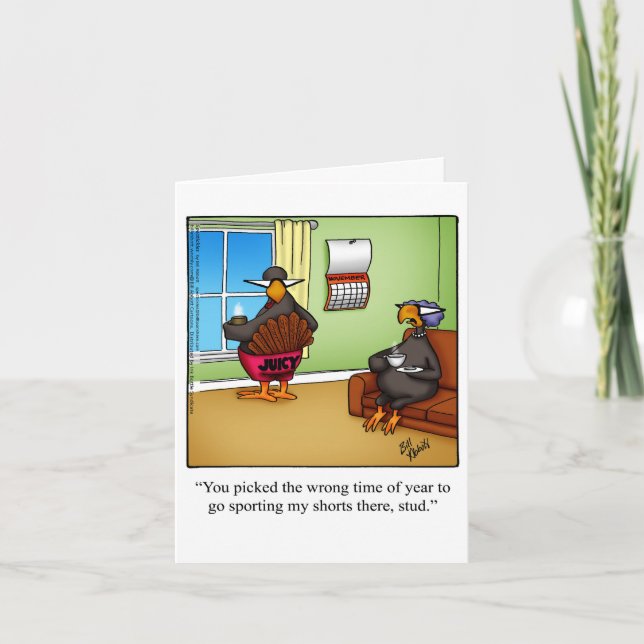 Funny Thanksgiving Greeting Card "Spectickles" (Front)