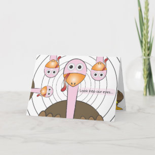 Funny Thanksgiving Greeting Holiday Card