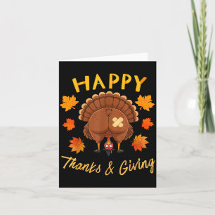 Funny Thanksgiving Guess What Turkey Butt  Card