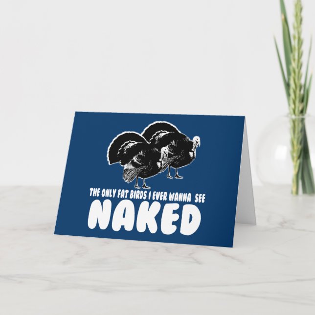 Funny thanksgiving holiday card (Front)