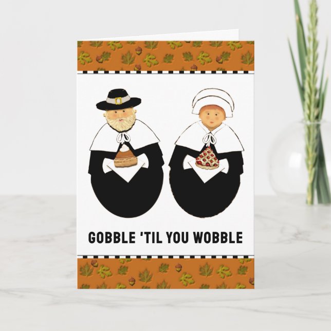 Funny Thanksgiving Holiday Card (Front)