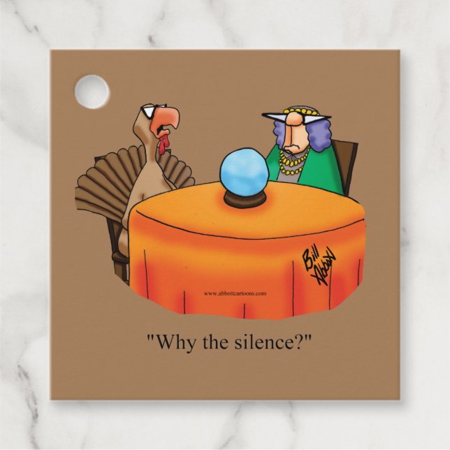 Funny Thanksgiving Holiday Gift Tags (Front)