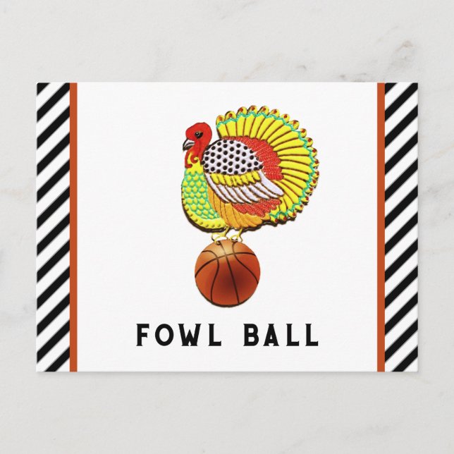 Funny Thanksgiving Holiday Postcard (Front)