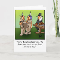 Funny Thanksgiving Humor Greeting Card