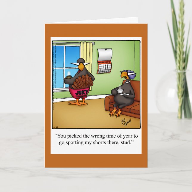 Funny Thanksgiving Humor Greeting Card Spectickles (Front)