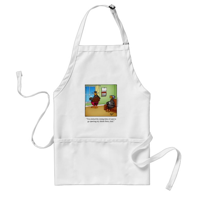 Funny Thanksgiving Humour Apron (Front)