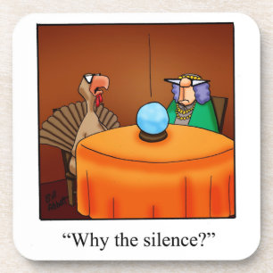 Funny Thanksgiving Humour Coaster Set Spectickles