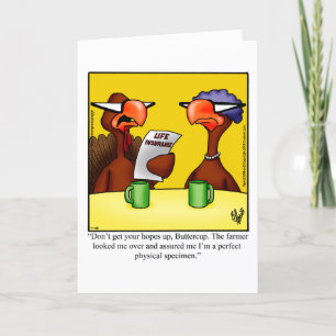 Funny Thanksgiving Humour Greeting Card