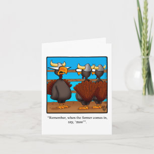 Funny Thanksgiving Humour Greeting Card