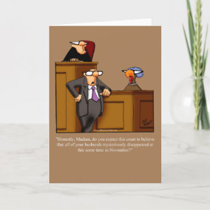 Funny Thanksgiving Humour Greeting Card