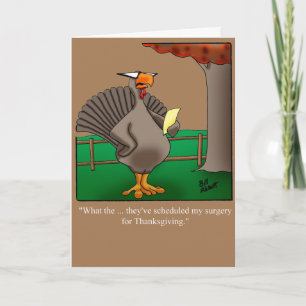 Funny Thanksgiving Humour Greeting Card