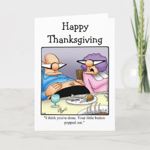 Funny Thanksgiving Humour Greeting Card