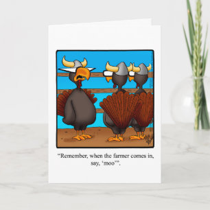 Funny Thanksgiving Humour Greeting Card