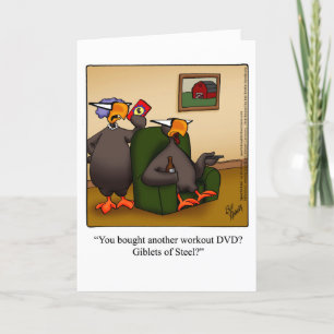 Funny Thanksgiving Humour Greeting card