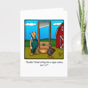 Funny Thanksgiving Humour Greeting Card