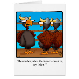 Funny Thanksgiving Humour Greeting Card Spectickle