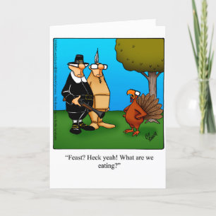 Funny Thanksgiving Humour Gretting Card